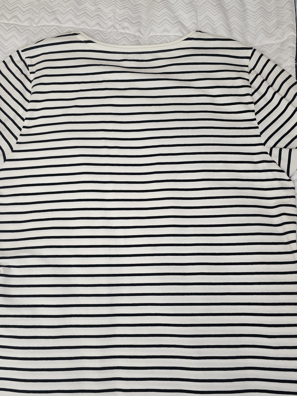 Talbots Amalfi Coast Lemon Graphic Striped T-Shirt Women Size XL Excellent - Picture 3 of 5